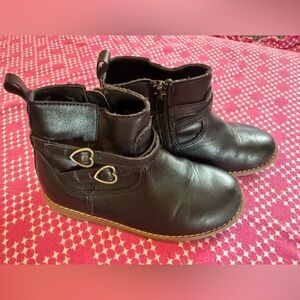 Black ankle girl boots